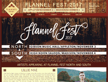 Tablet Screenshot of flannelfest.com